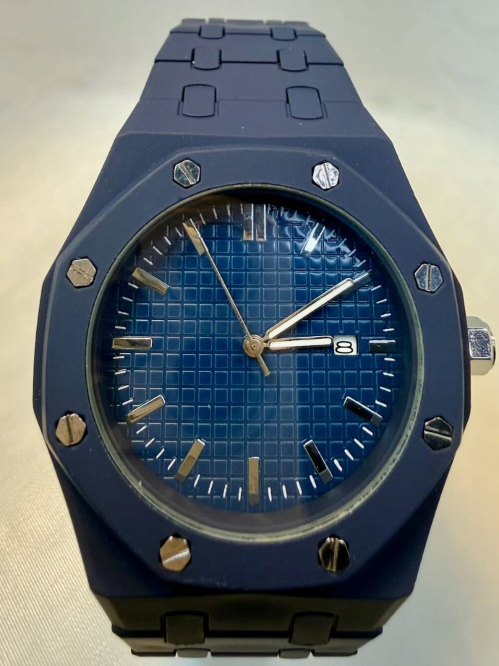 Blue Quartz Luxury Watch Men's